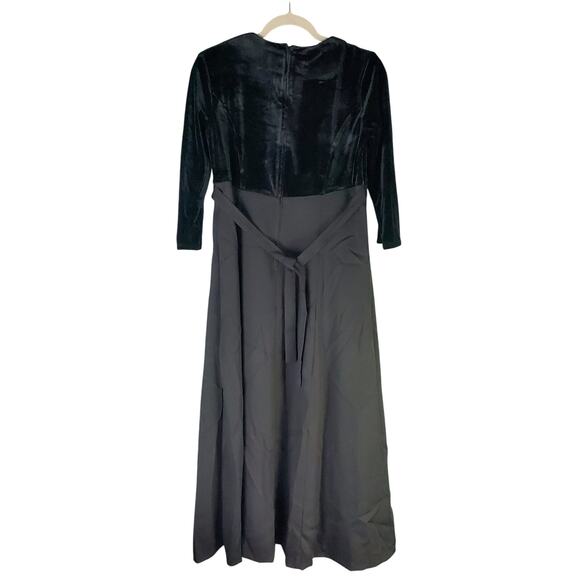 Cousin's Concert Attire Womens Black Sweetheart Neck Velvet Sleeve Dress Size 4 - Picture 2 of 6